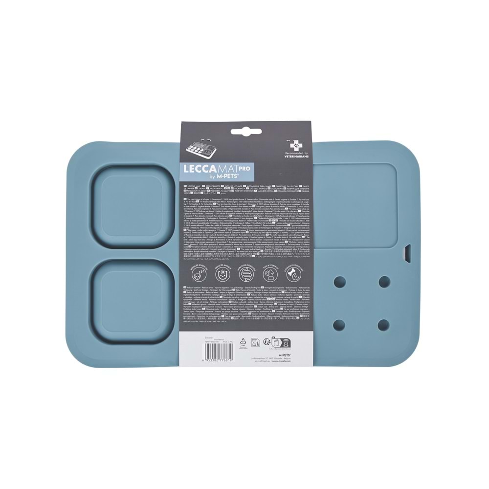 60569317 M-PETS LECCA PRO 6İN1 YAVAŞ BESLENME VE YALAMA MATI BLUE (L)
