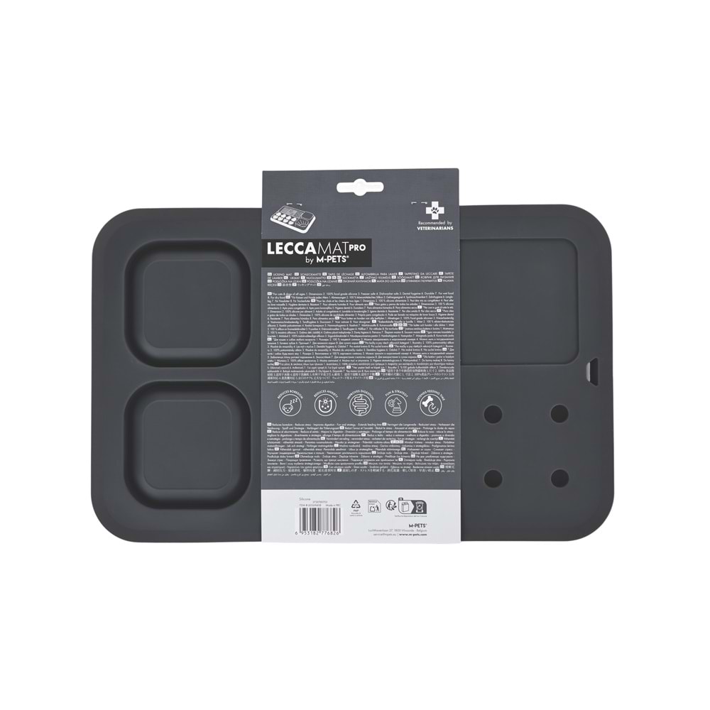 60569408 M-PETS LECCA PRO 6İN1 YAVAŞ BESLENME VE YALAMA MATI BLACK (L)