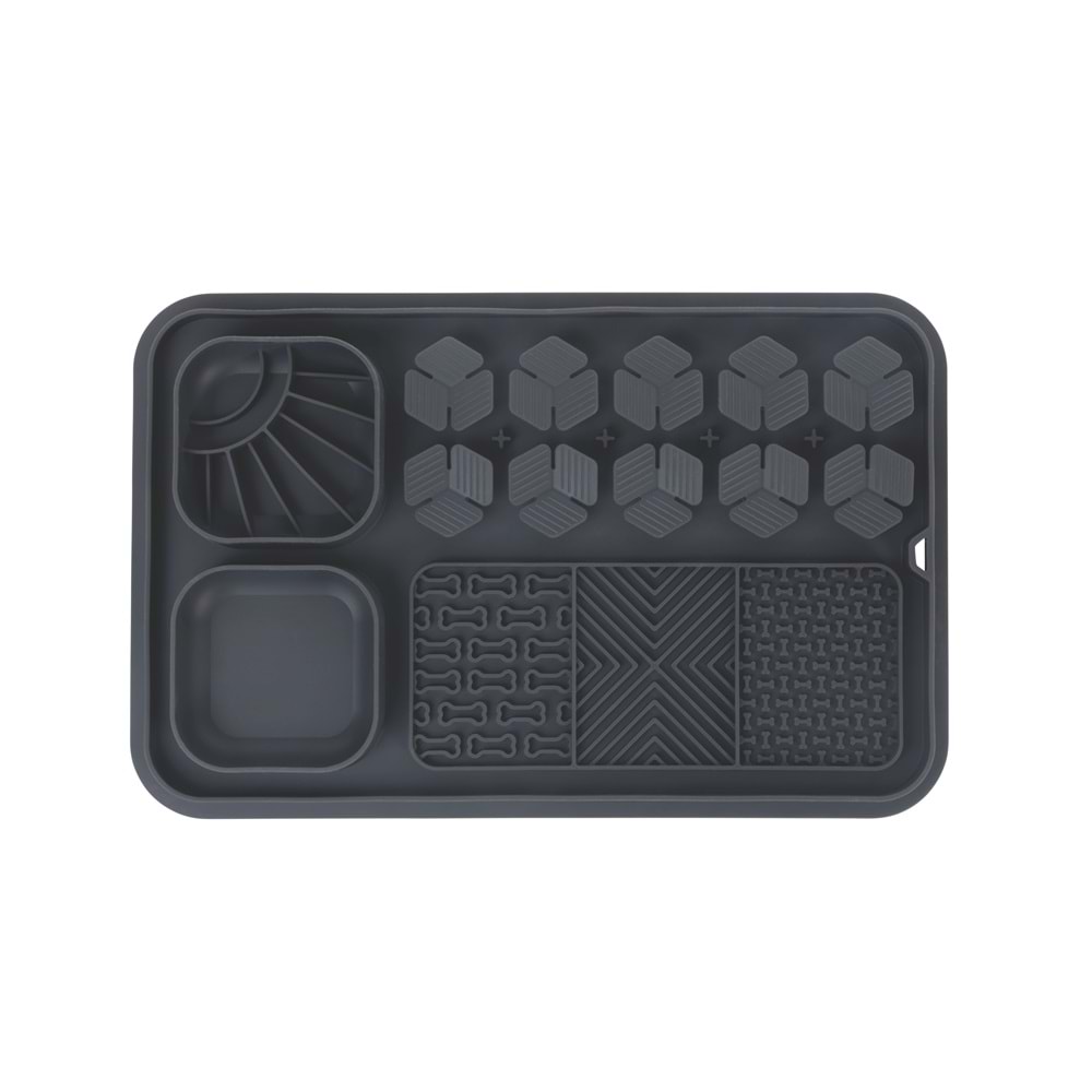60569408 M-PETS LECCA PRO 6İN1 YAVAŞ BESLENME VE YALAMA MATI BLACK (L)