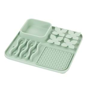 60569803 M-PETS LECCA PRO 4İN1 YAVAŞ BESLENME ve YALAMA MATI YEŞİL