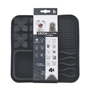 60570008 M-PETS LECCA PRO 4İN1 YAVAŞ BESLENME ve YALAMA MATI BLACK