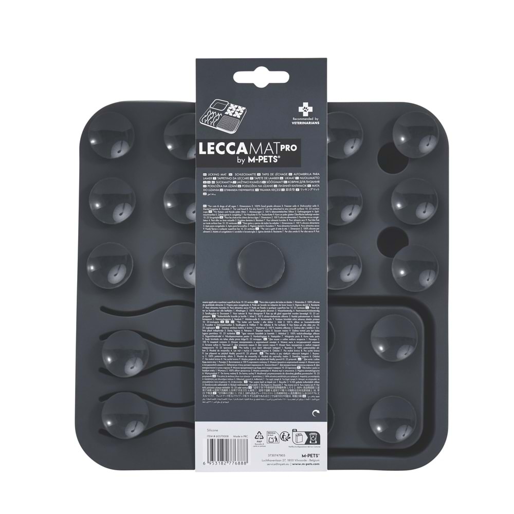 60570008 M-PETS LECCA PRO 4İN1 YAVAŞ BESLENME ve YALAMA MATI BLACK