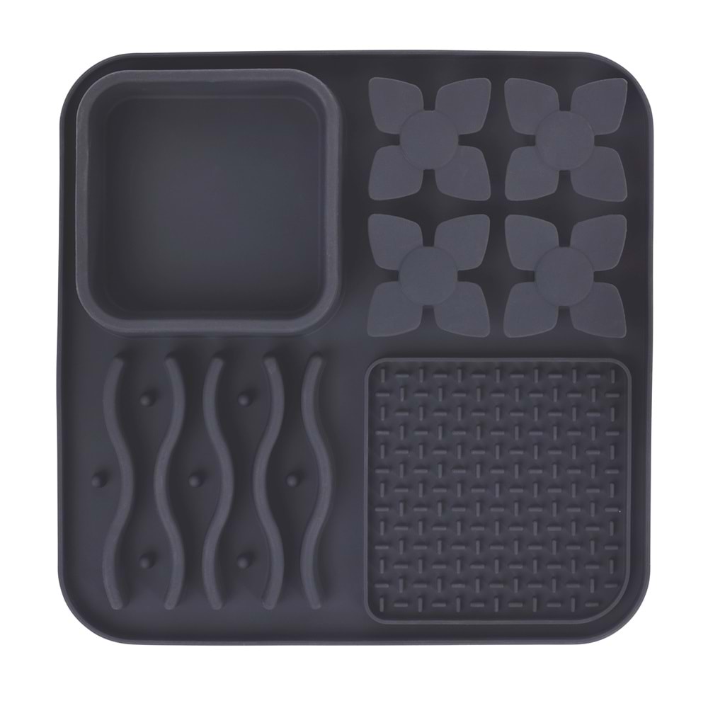 60570008 M-PETS LECCA PRO 4İN1 YAVAŞ BESLENME ve YALAMA MATI BLACK