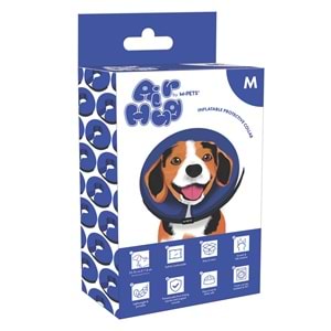 60801117 M-PETS AIR HUG ŞİŞİRİLEBİLİR KORUYUCU YAKA TASMA (M)