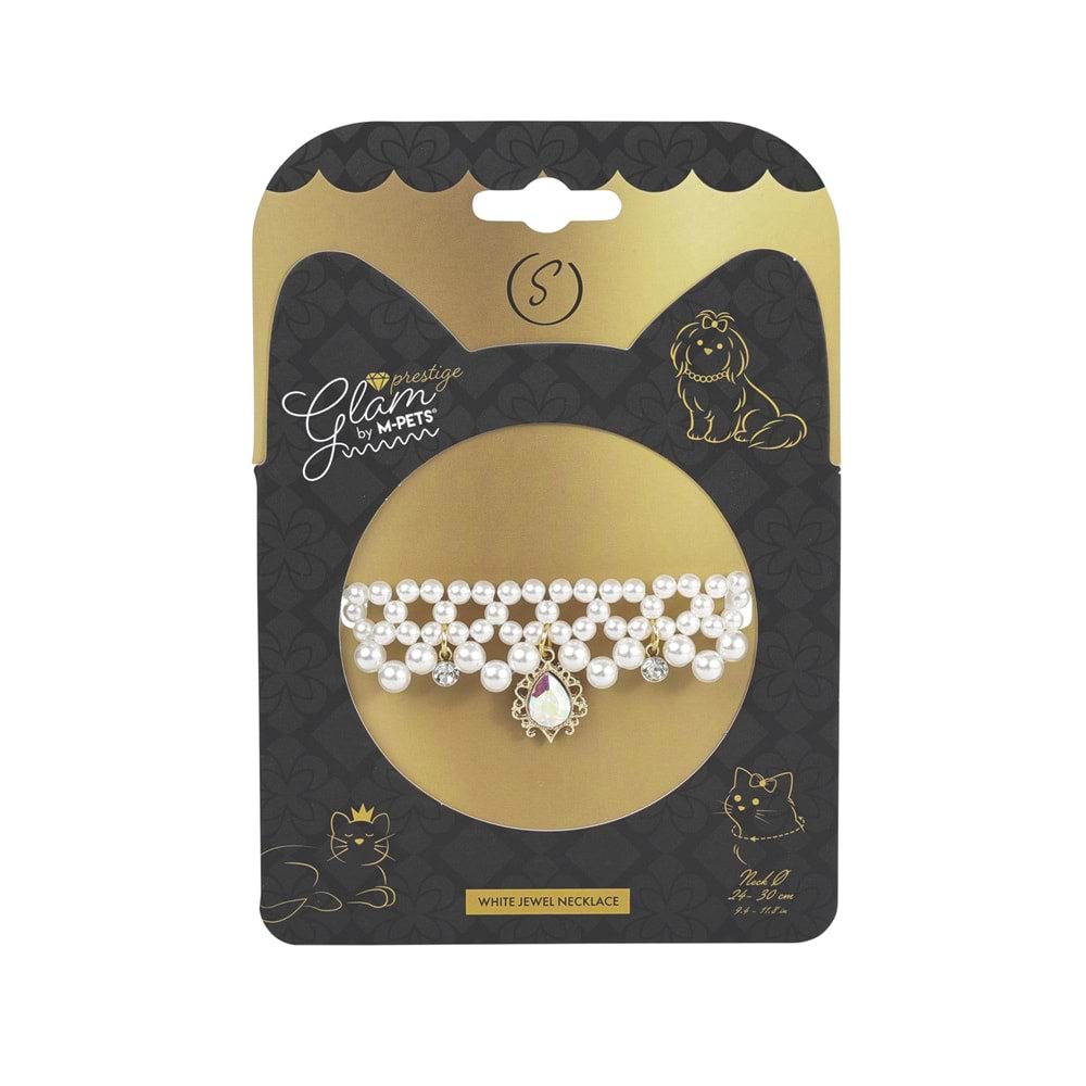 60802099 M-PETS GLAM PRESTİGE AKSESUAR WHİTE JEWEL (S)