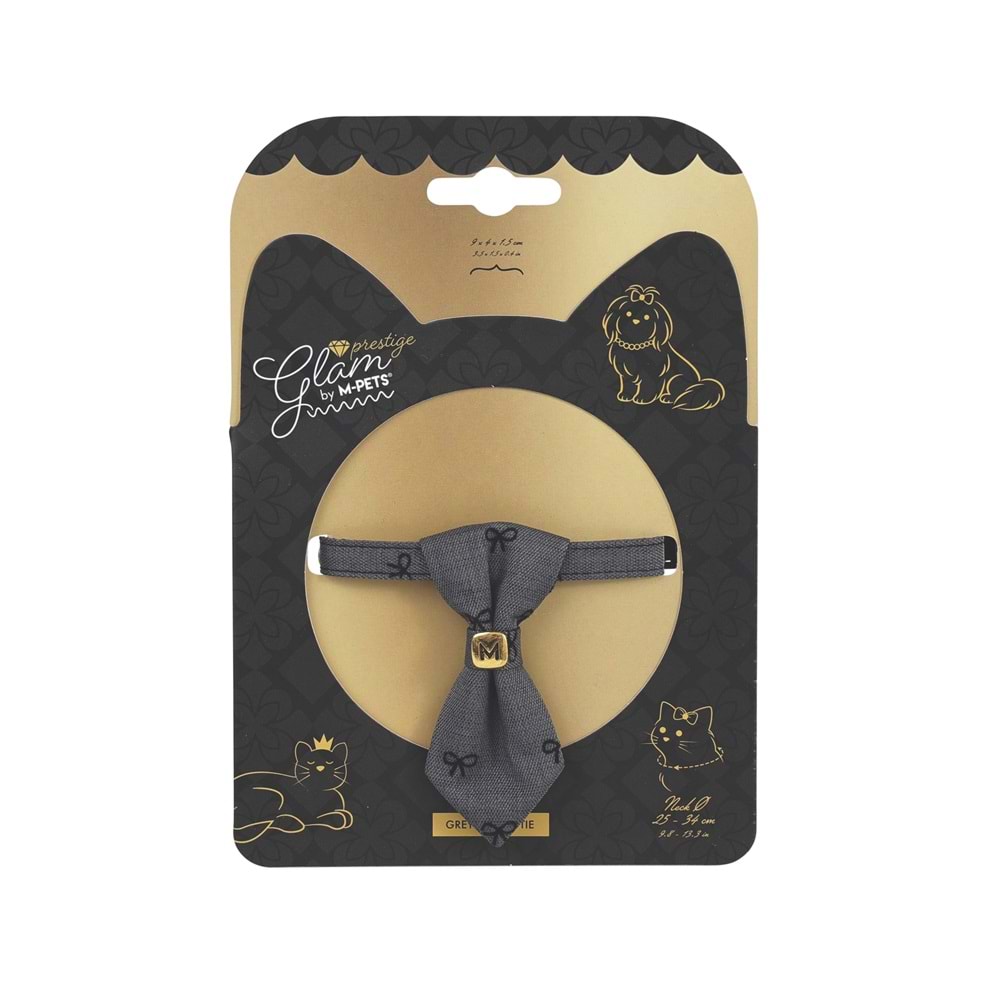 60802499 M-PETS GLAM PRESTİGE AKSESUAR KRAVAT GREY