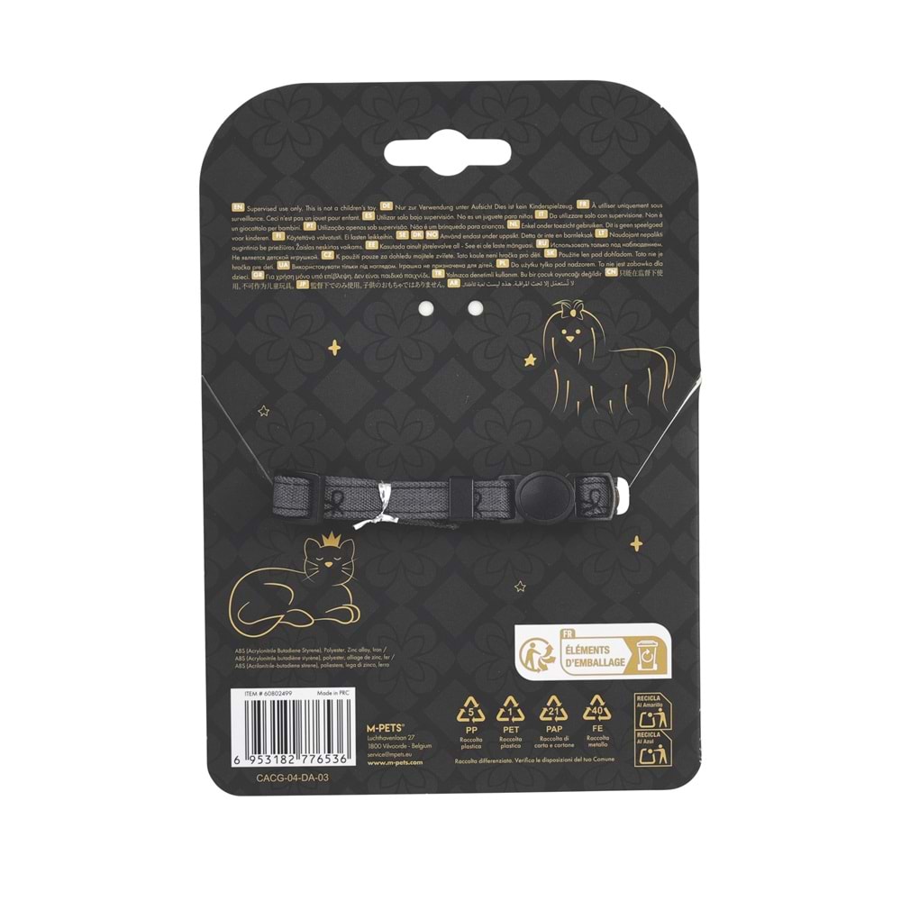 60802499 M-PETS GLAM PRESTİGE AKSESUAR KRAVAT GREY
