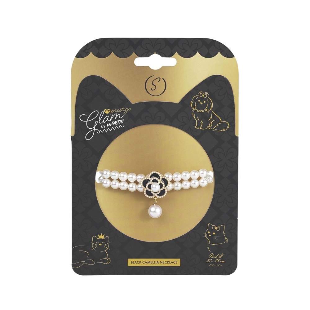 60802899 M-PETS GLAM PRESTİGE AKSESUAR BLACK CAMELLİA (S)