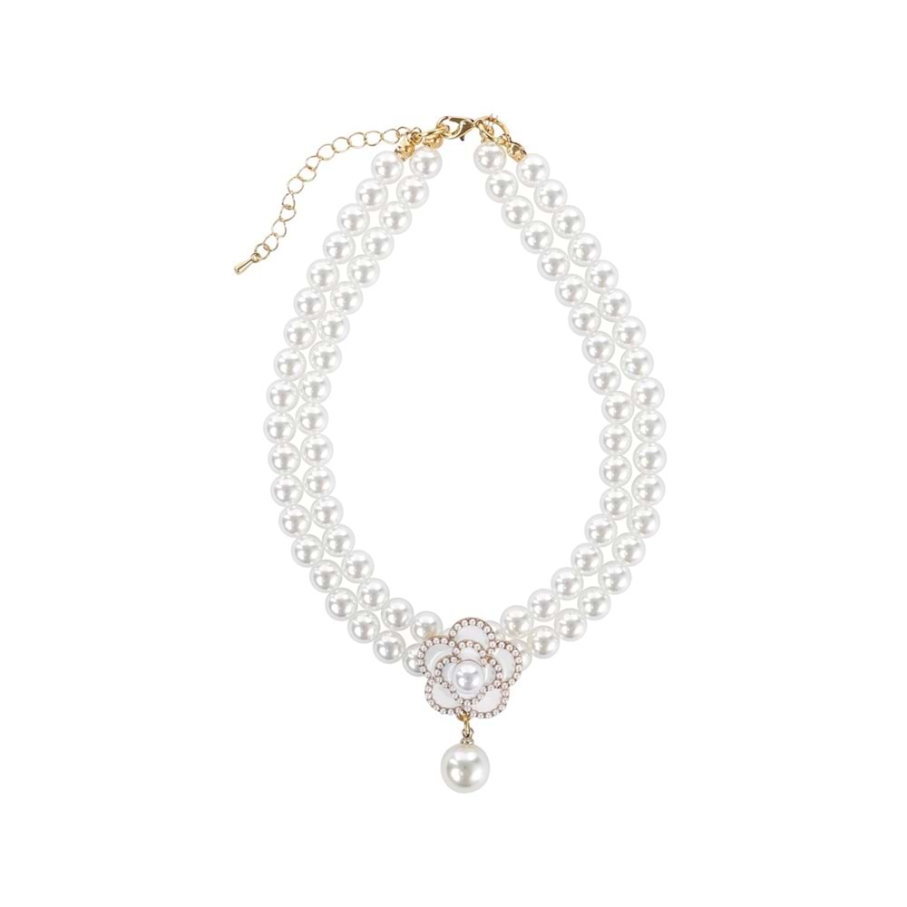 60803199 M-PETS GLAM PRESTİGE AKSESUAR WHİTE CAMELLİA (S)