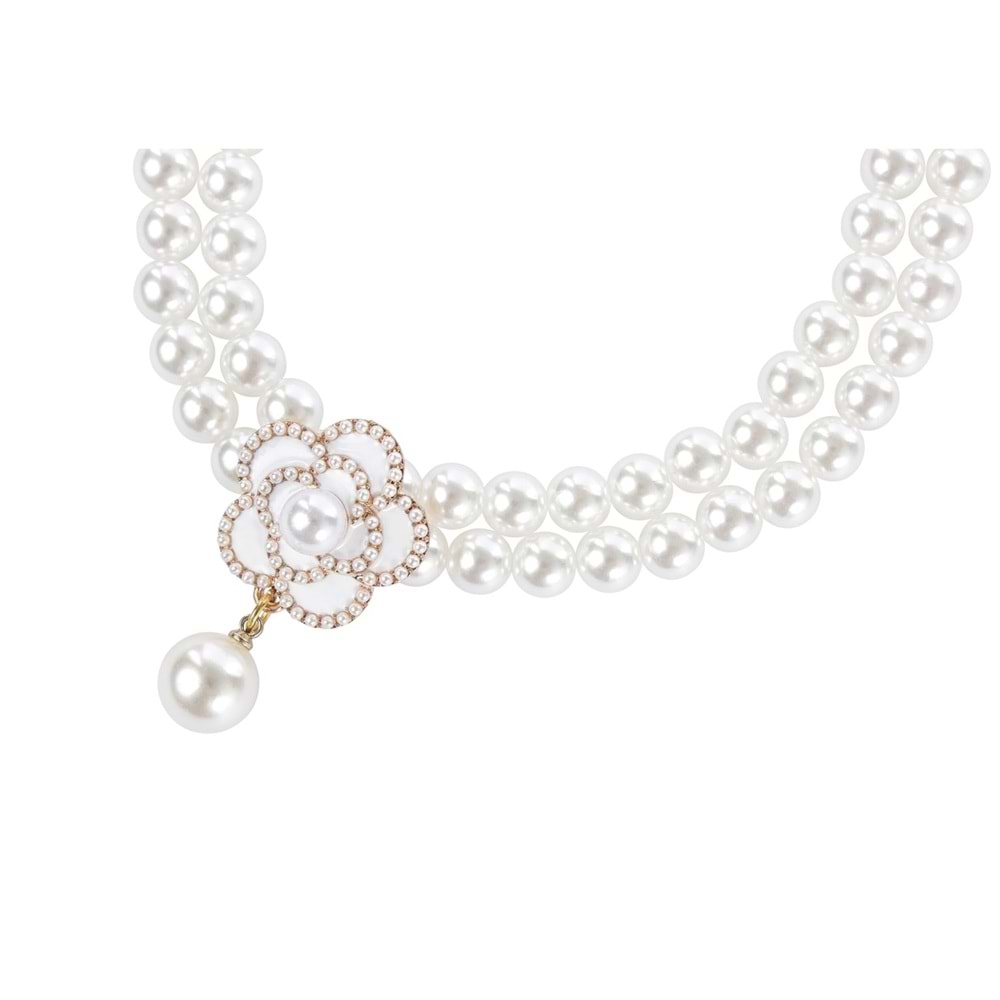 60803299 M-PETS GLAM PRESTİGE AKSESUAR WHİTE CAMELLİA (M)