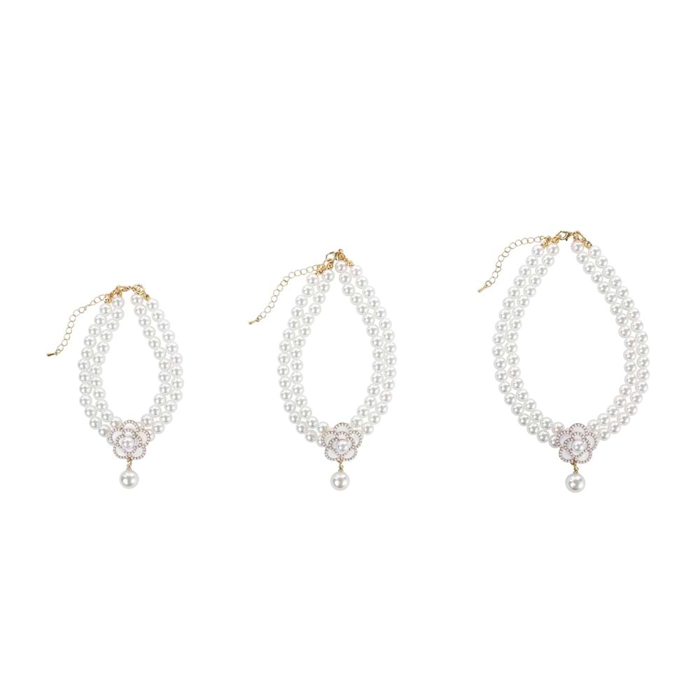 60803299 M-PETS GLAM PRESTİGE AKSESUAR WHİTE CAMELLİA (M)