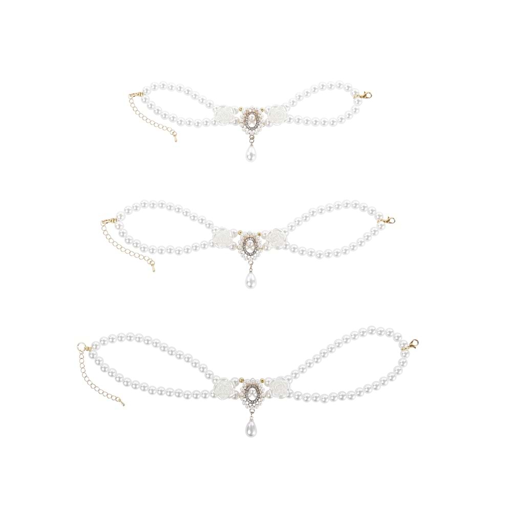 60803499 M-PETS GLAM PRESTİGE AKSESUAR WHİTE ROSES (S)