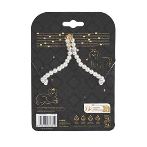 60804299 M-PETS GLAM PRESTİGE AKSESUAR BLUE DENİM PEARL (L)