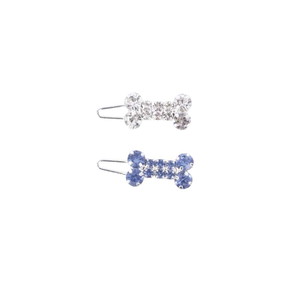 60901399 M-PETS GLAM KÖPEKLER İÇİN AKSESUAR TOKA BLUE/WHİTE