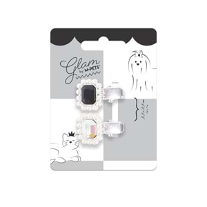 60901599 M-PETS GLAM KÖPEKLER İÇİN AKSESUAR TOKA BLACK/SİLVER
