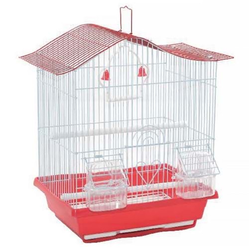 A1010-1 BİRDLİFE ÇİFT KAPILI KUŞ KAFESİ 10LU 30X23X39CM