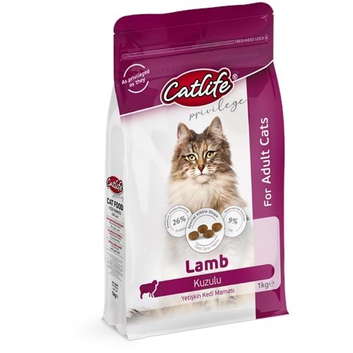 CLFD11-CATLİFE KUZUETLİ YETİŞKİN KEDİ MAMASI 1KG