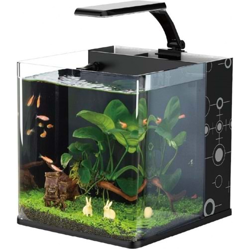 FL7953 LOMAS NANO 20 LED AYDINLATMALI NANO AKVARYUM 20,5X23,5X22,5CM