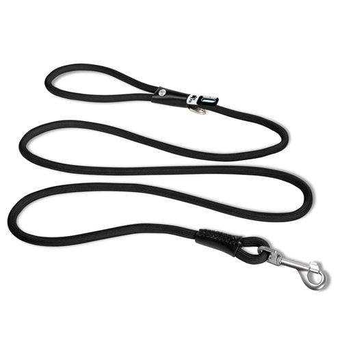 SU2609-CURLI STRETCH COMFORT LEASH BLACK M