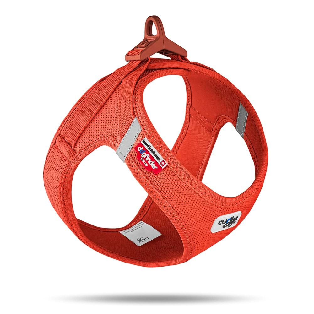 SU2833-CURLI VEST HARNESS CURLI CLASP AIR-MESH SUN ORANGE M