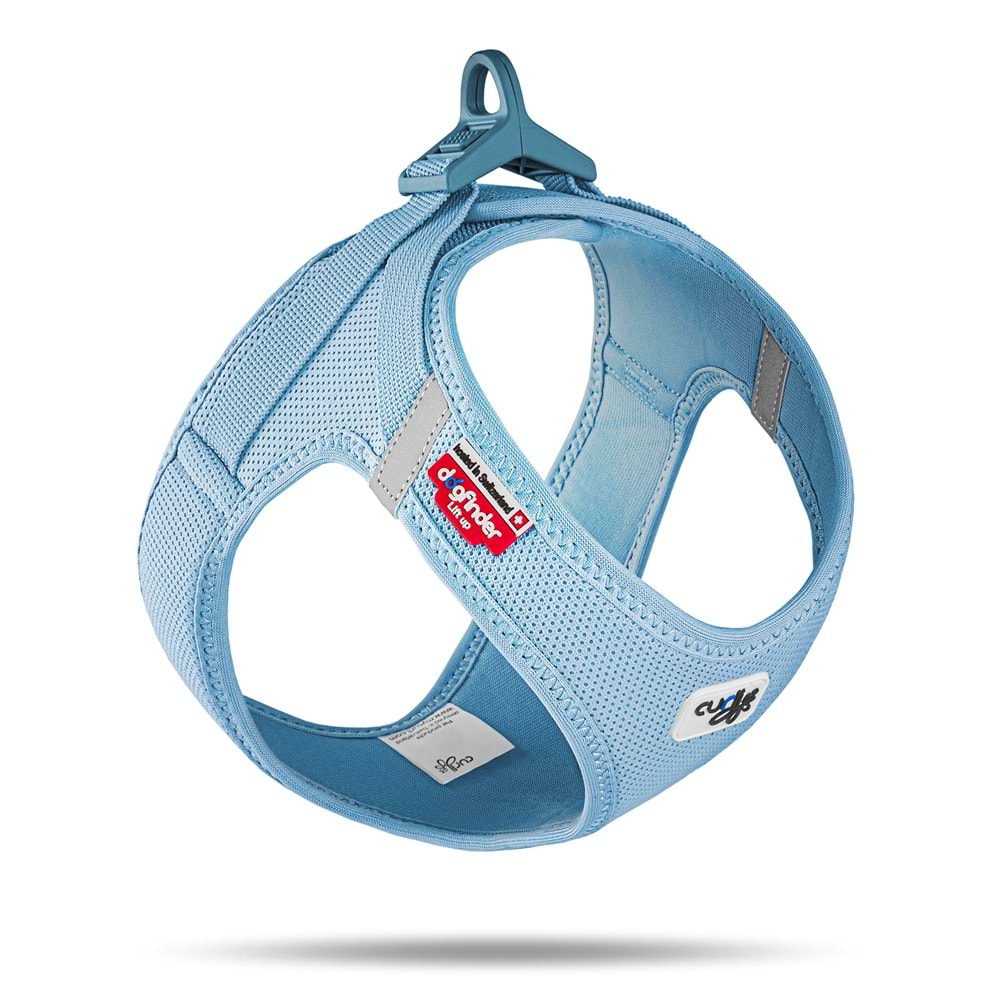 SU2842-CURLI VEST HARNESS CURLI CLASP AIR-MESH SKYBLUE XL