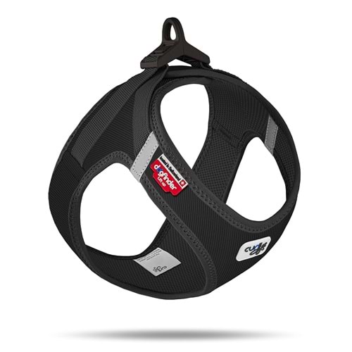 SU2970-CURLI VEST HARNESS CURLI CLASP CORD BLACK 2XS
