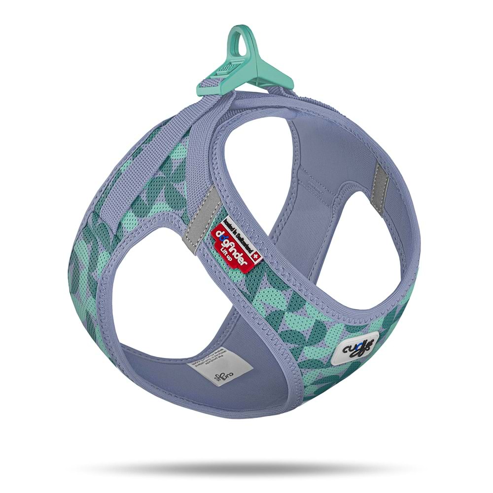 PN3658-CURLI VEST HARNESS AIR-MESH LE26 SEMI CIRCLE BLUE 3XS