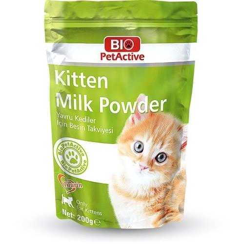 BIO PETACTİVE KİTTEN MİLK POWDER 200GR KEDİ SÜT TOZU