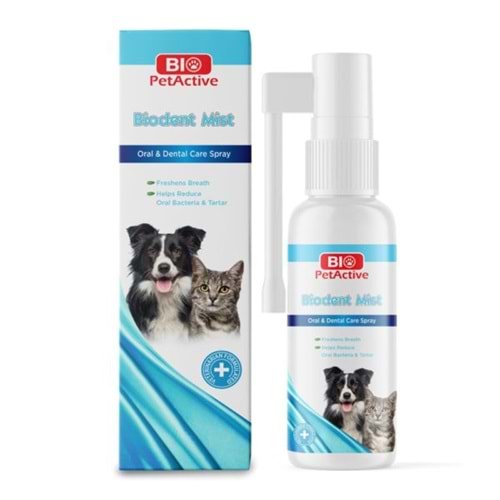 BIO PETACTİVE BIODENT MIST KEDİ KÖPEK AĞIZ BAKIM SPREYİ 50ML