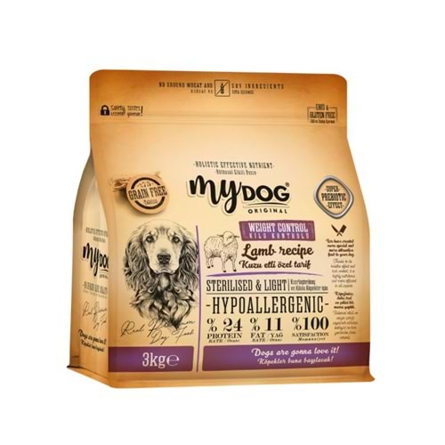 MYDOG STERILISED KUZUETLİ YETİŞKİN KÖPEK MAMASI 3KG