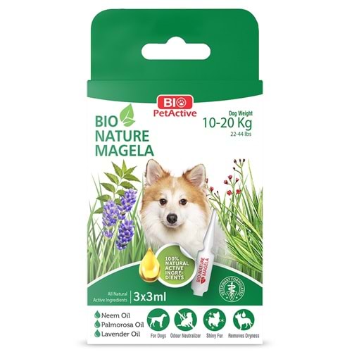 BIO PETACTİVE BIO NATURE MAGELA ENSE DAMLASI DOG 10-20KG